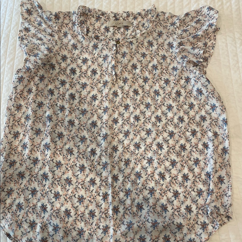 LOFT Cap Sleeve Blouse